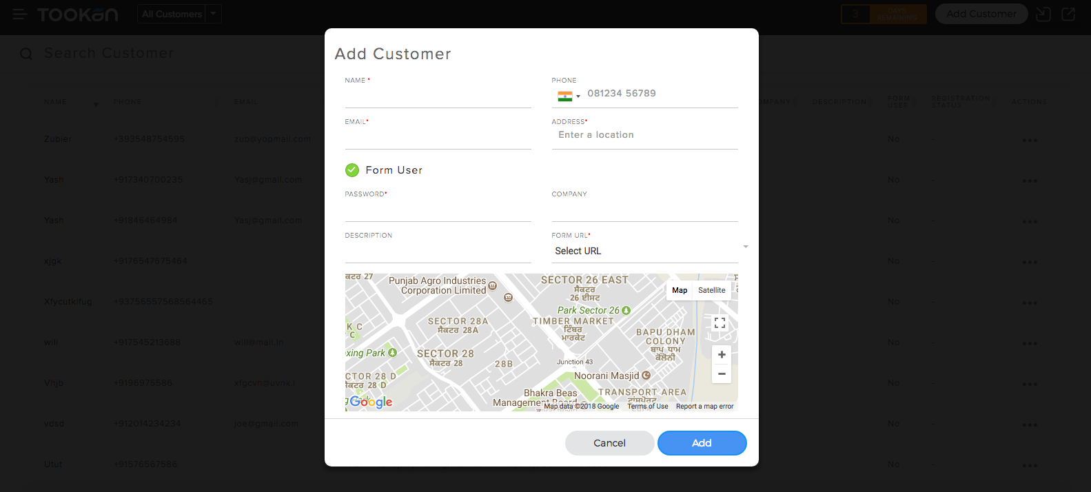 Add Customer